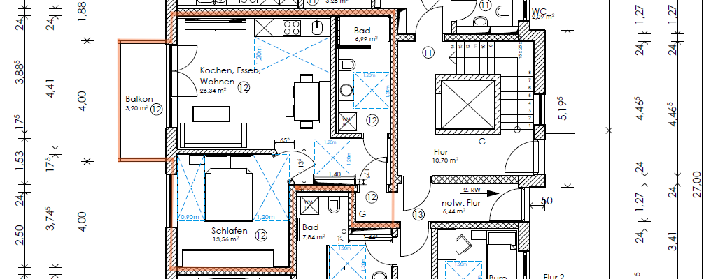 Grundriss Wohnung Nr. 12