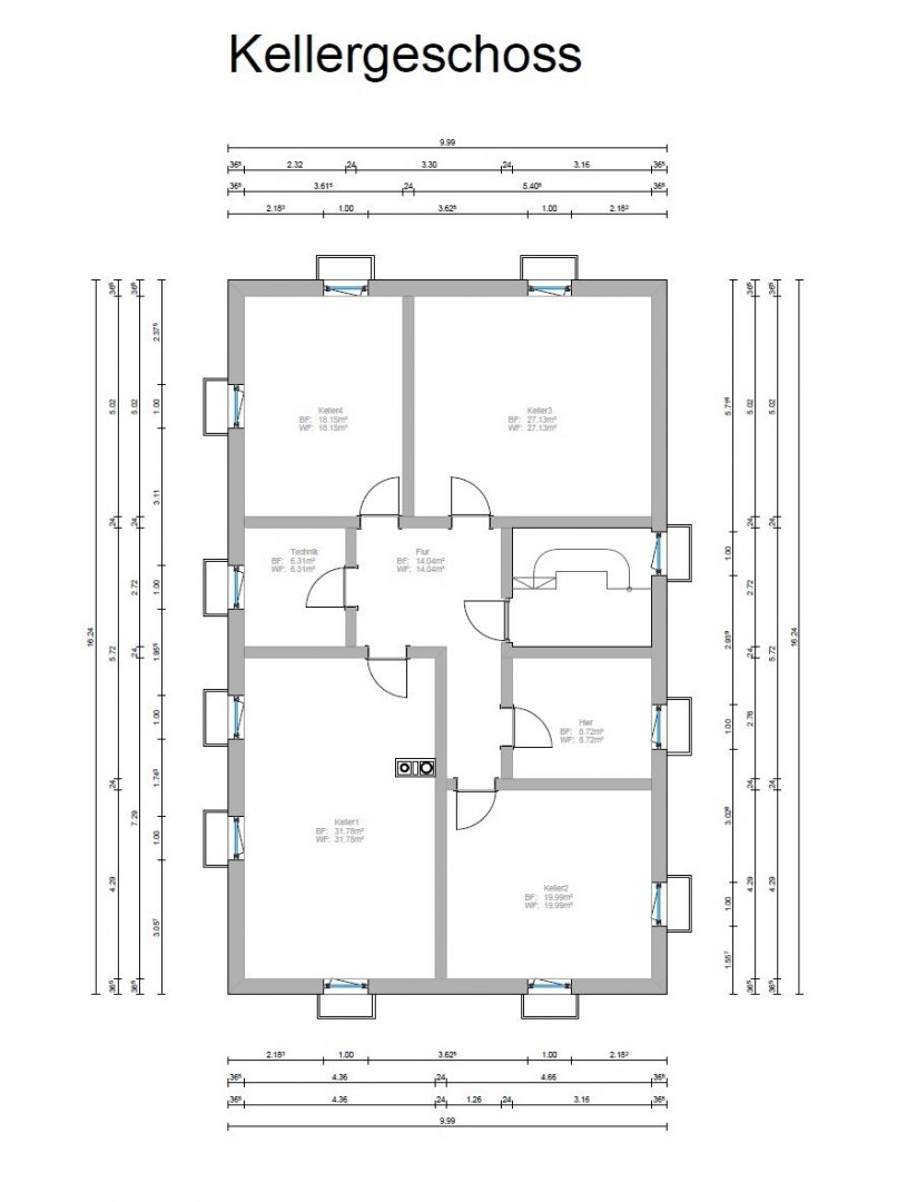 Grundriss Kellergeschoss