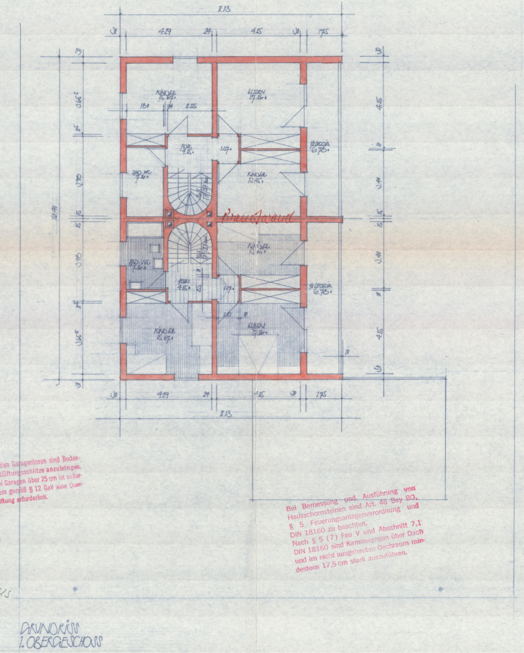 Grundriss 1. Obergeschoss