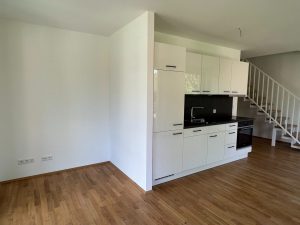 Wohnraum mit Einbauküche