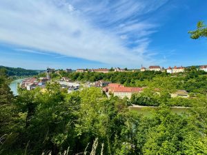 Ausblick auf Burghausen