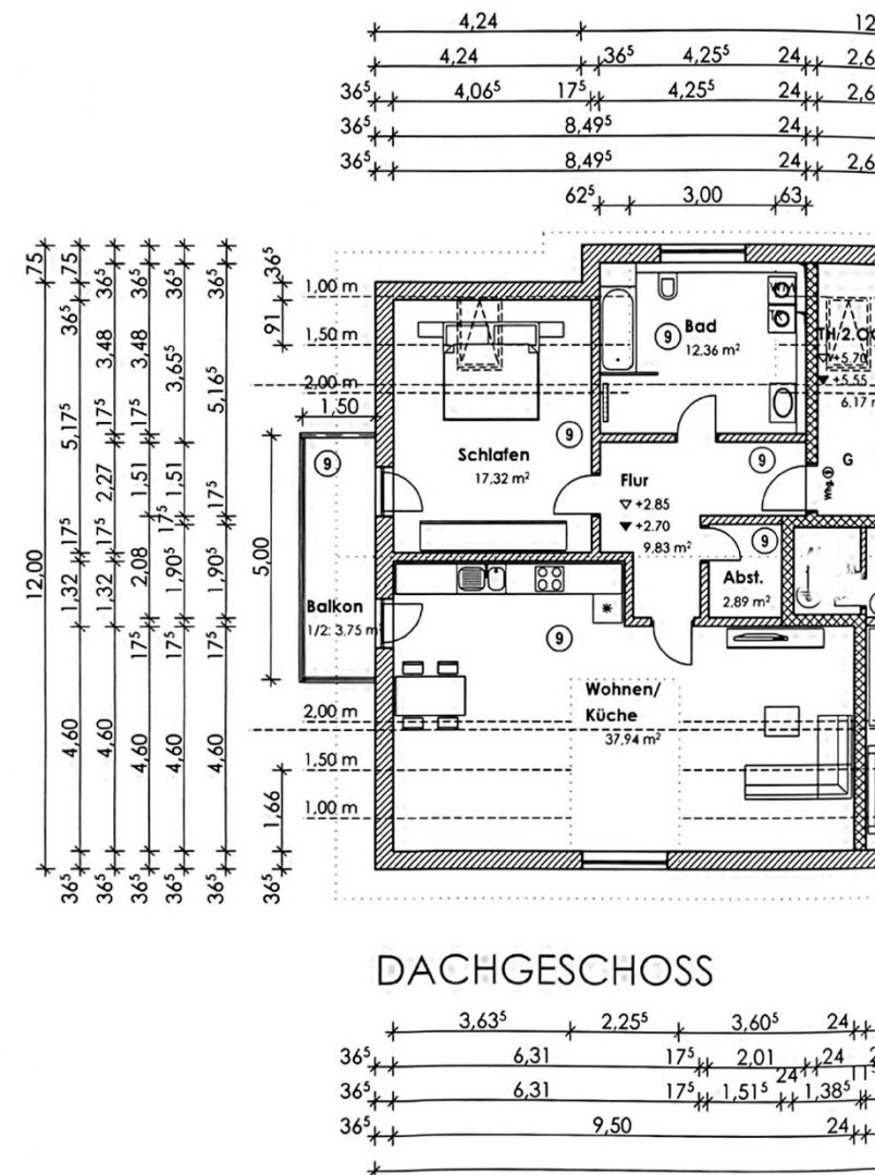 Dachgeschoss Grundriss