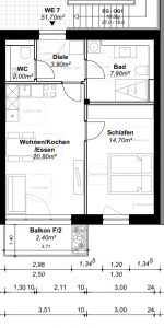 Grundriss WE 07