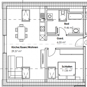 Grundriss Wohnung 3