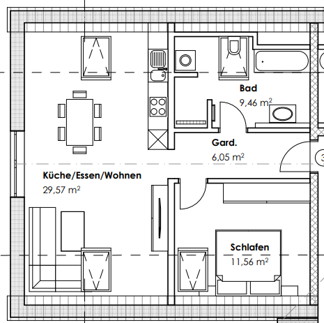 Grundriss Wohnung 3