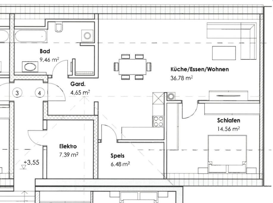 Grundriss Wohnung Nr. 4