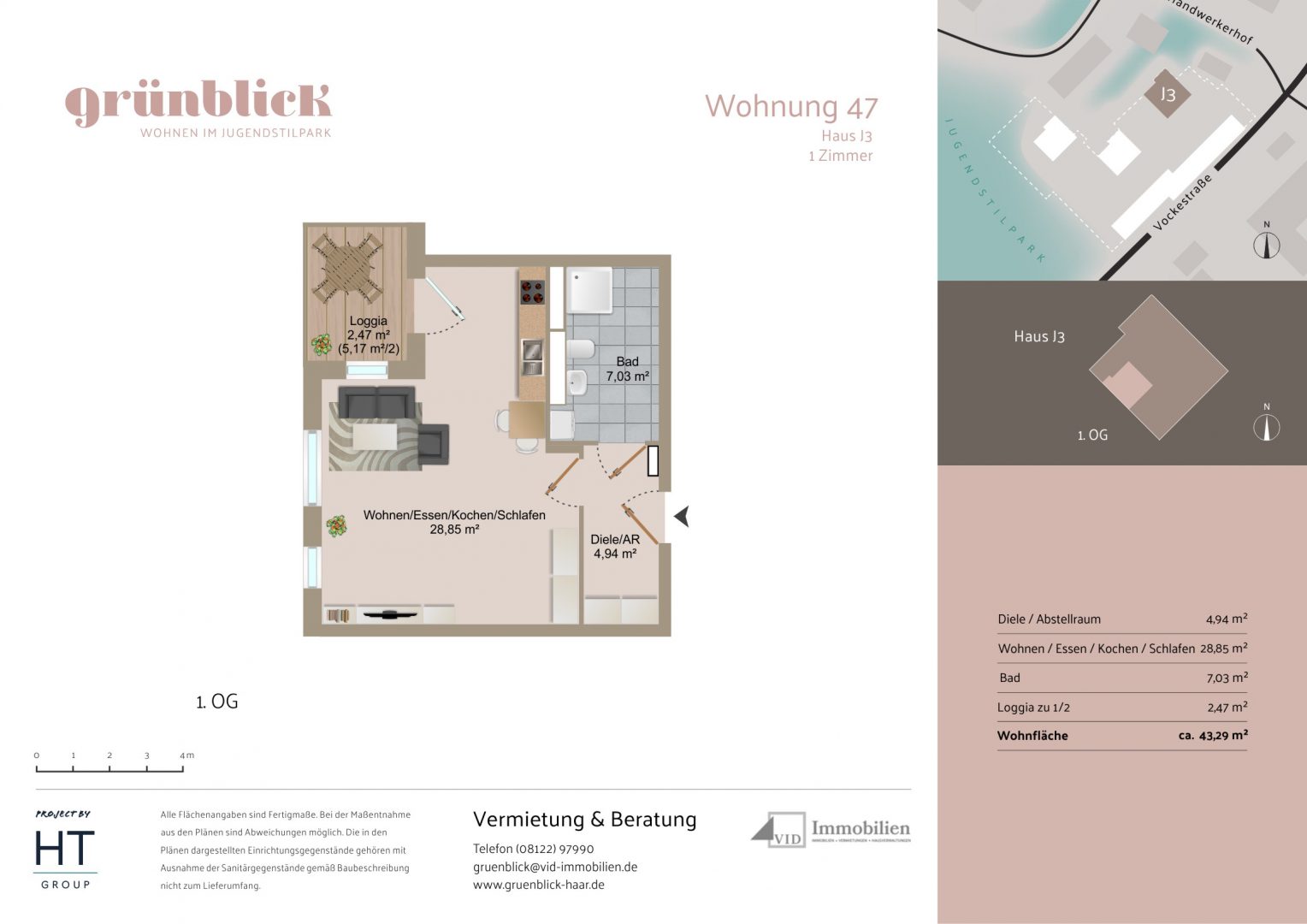 Grundriss Wohnung 47