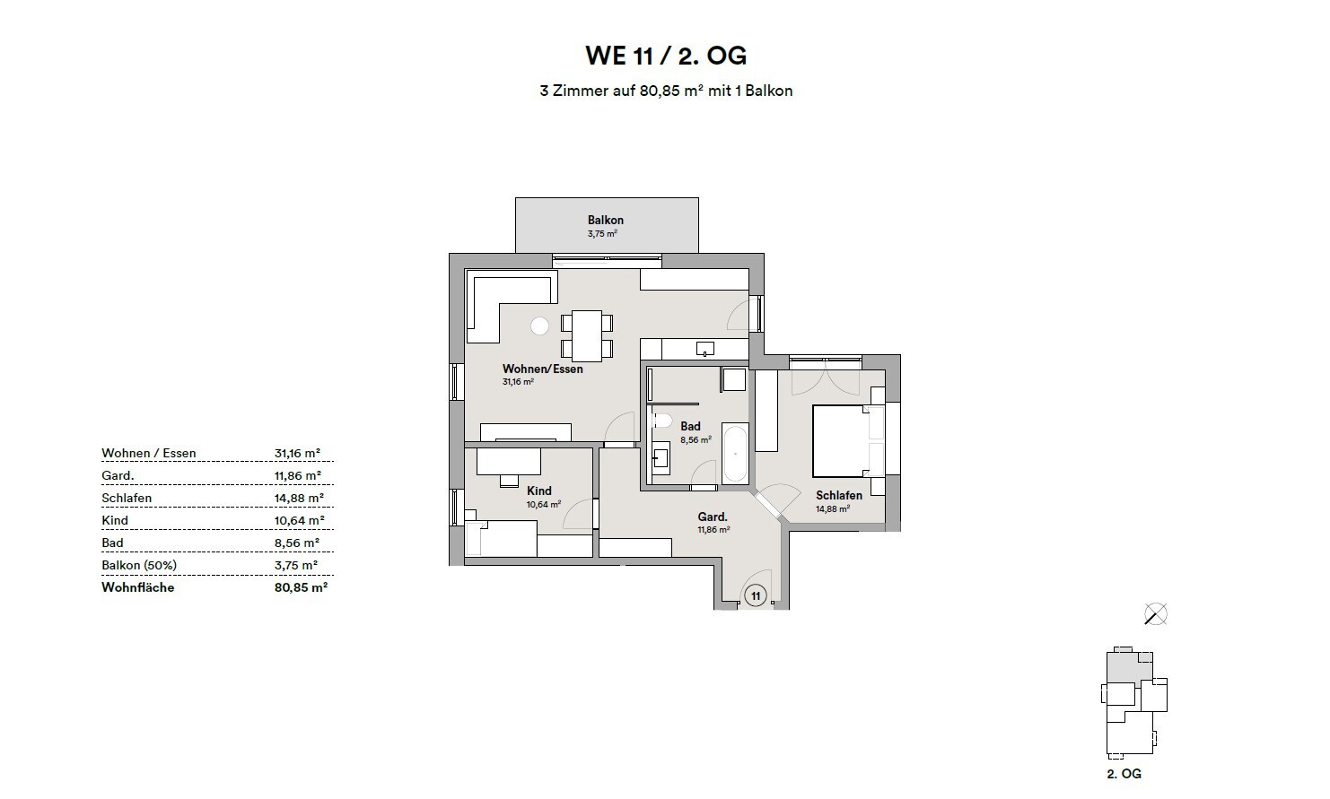 Grundriss WHG Nr. 11