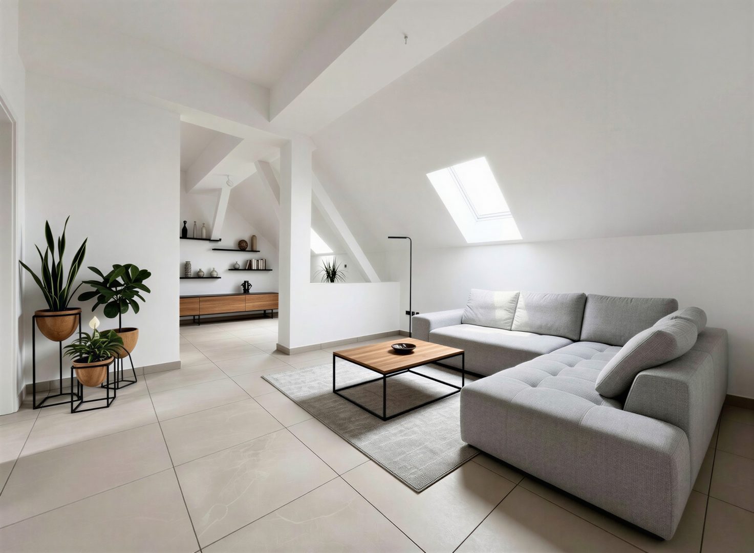 Wohnzimmer - KI generiertes Beispielbild