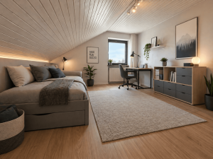 Unverbindliches Renovierungsbeispiel Jugendzimmer DG