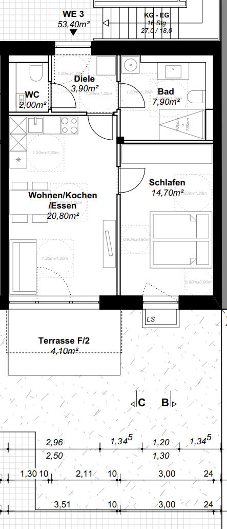 Grundriss WE 03
