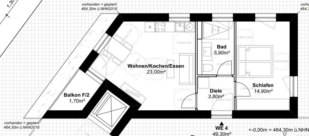 Grundriss WE 04
