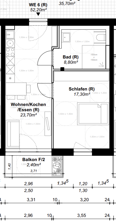 Grundriss WE 06