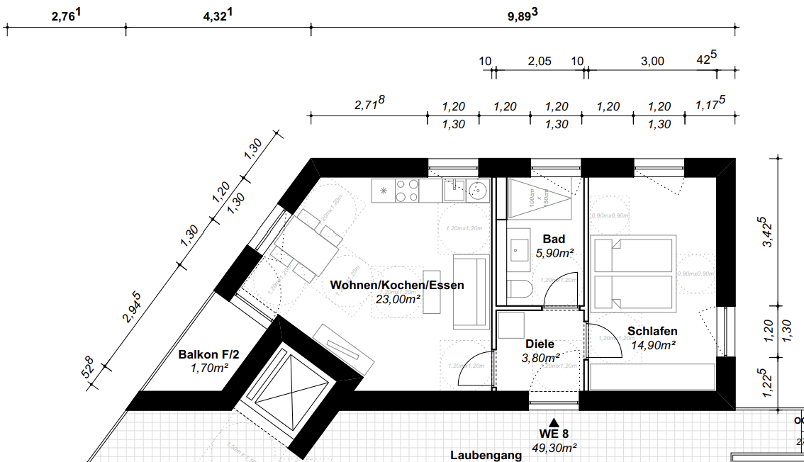 Grundriss WE 08