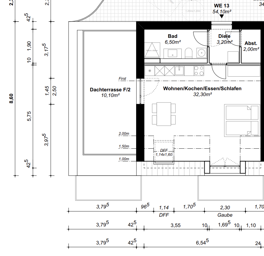 Grundriss WE 13