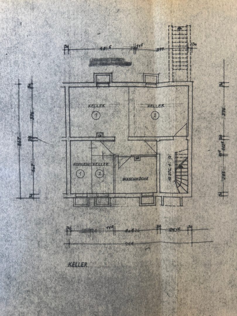Grundriss Keller