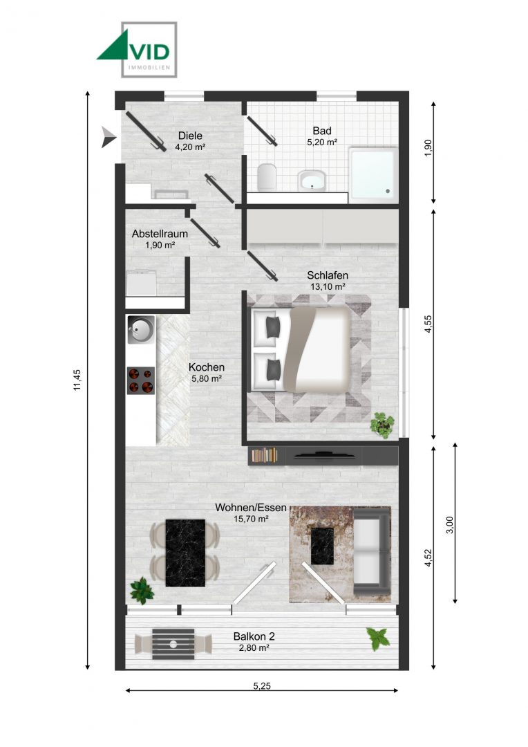 Grundriss WE21