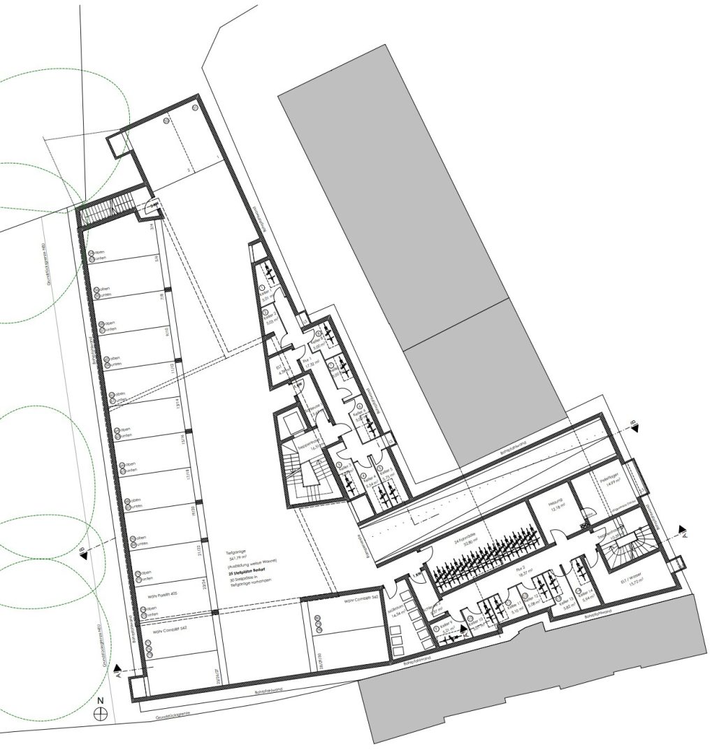 Grundriss TG Freisinger Str.